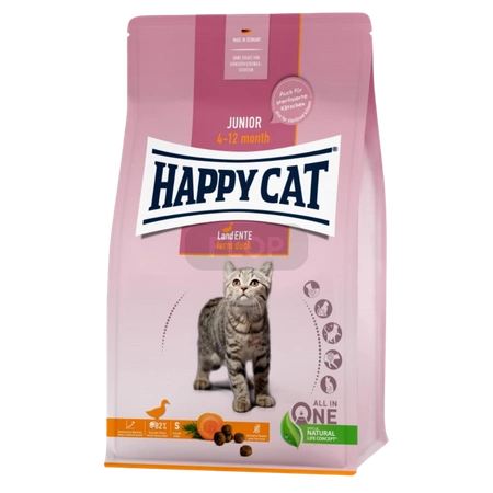 300g Happy Cat Junior Supreme karma z kaczką odpowiednia dla jeży afrykańskich