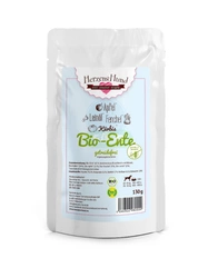 Organiczna karma mokra dla kota, odpowiednia dla  jeża afrykańskiego HERZENS HUND (kaczka) Bio-Ente Grain  Free 130 g 