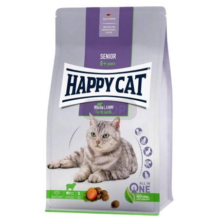 300g Happy Cat Senior jagnięca karma odpowiednia dla jeży afrykańskich na diecie i nie tylko 