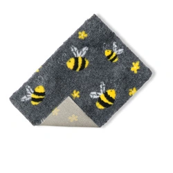 Vetbed® Non-Slip M -  pszczółki na grafitowym tle