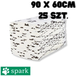 Spark Podkłady jednorazowe pod VetBed 90x60 cm 25 szt. super chłonne FLOP dla jeża
