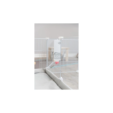 Wybieg domowy bez podłogi dla świnek morskich, jeży i królików, biały 140x35x70cm